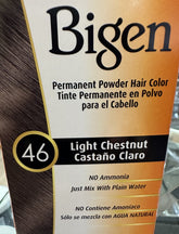 BIGEN PERMANENT POWDER HAIR COLOR (LIGHT CHESTNUT)